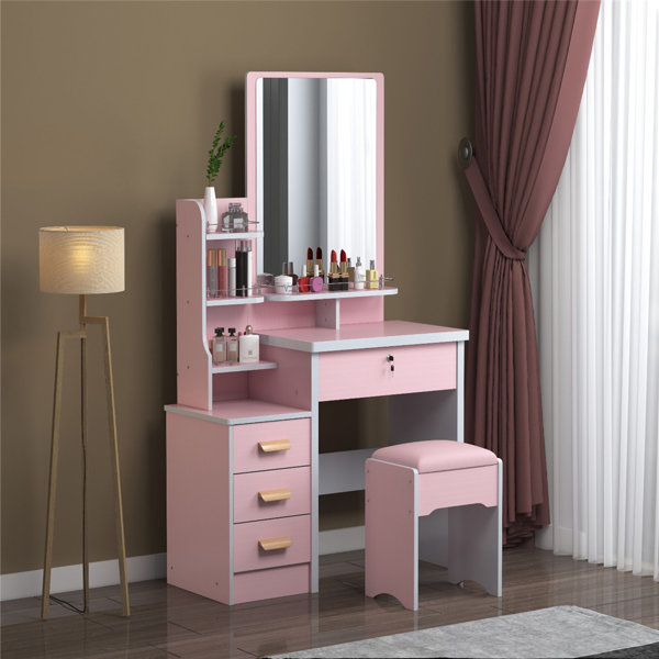 Pink Vanity Set Wayfair